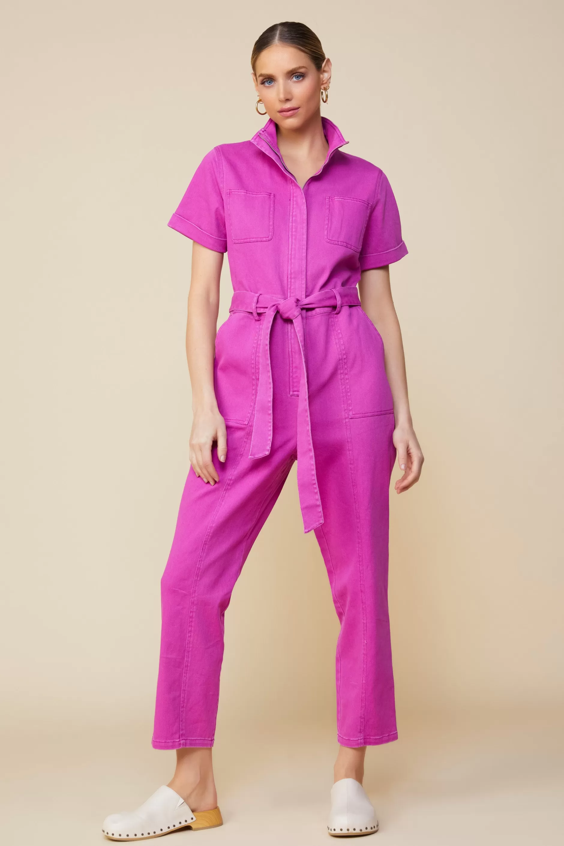 SKIES ARE BLUE Millie Utility Zip Jumpsuit