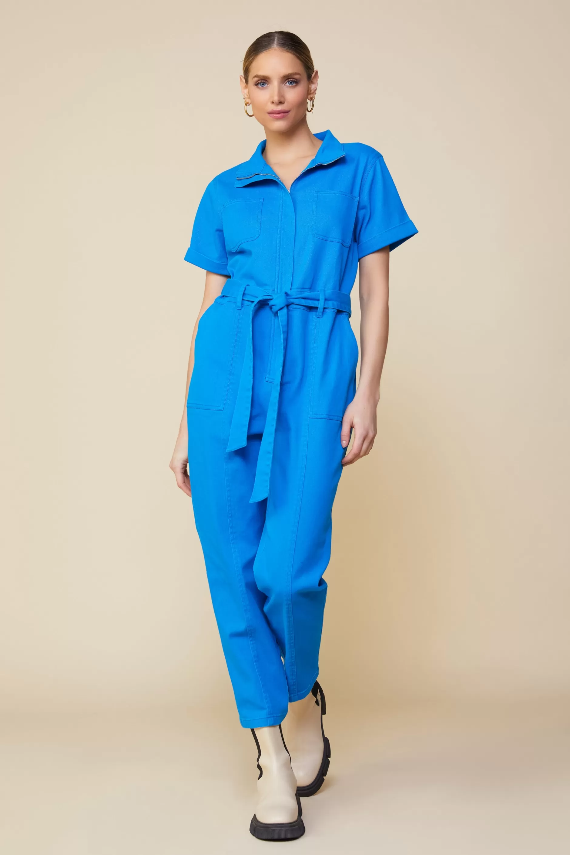 SKIES ARE BLUE Millie Utility Zip Jumpsuit