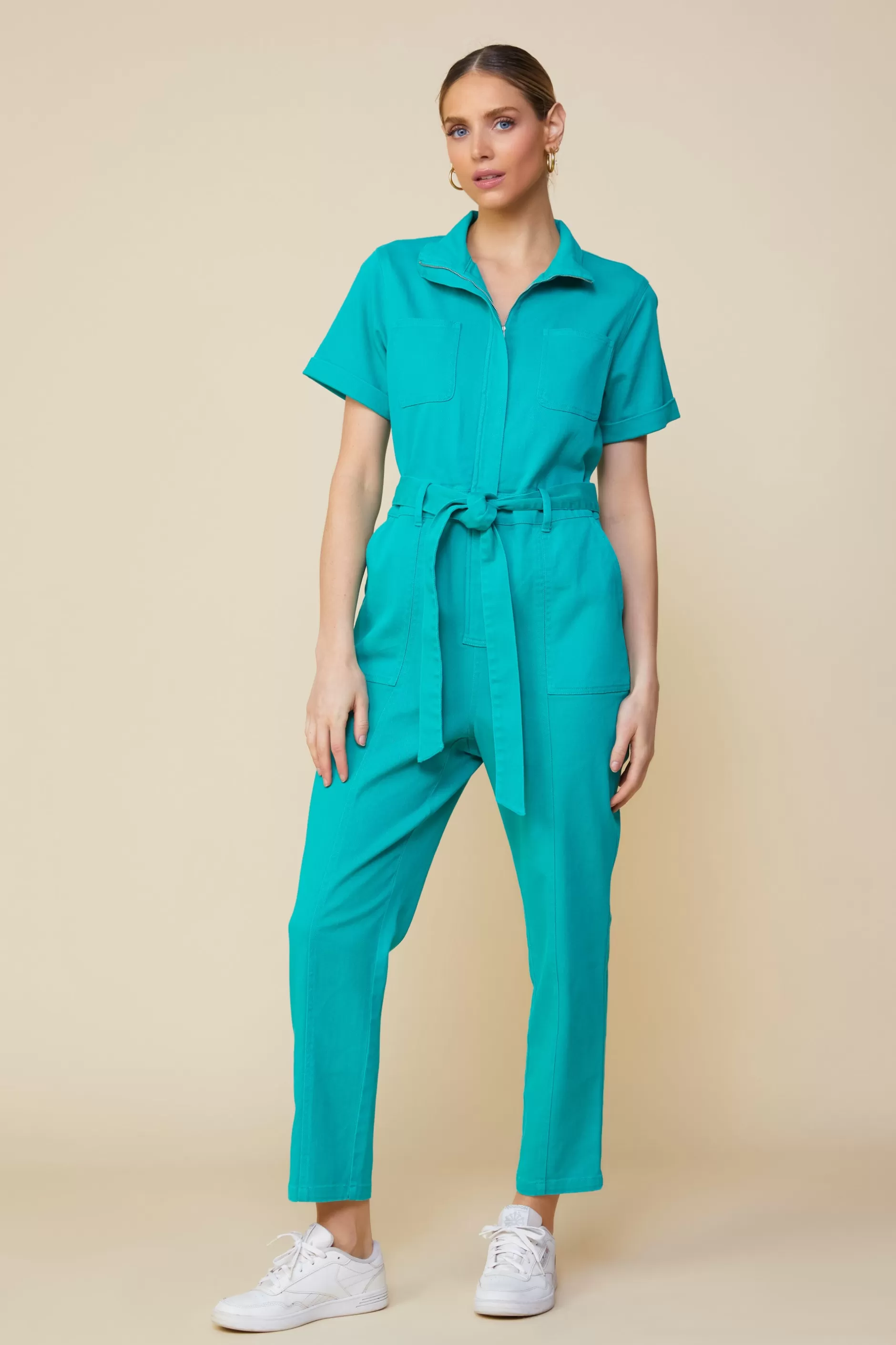 SKIES ARE BLUE Millie Utility Zip Jumpsuit