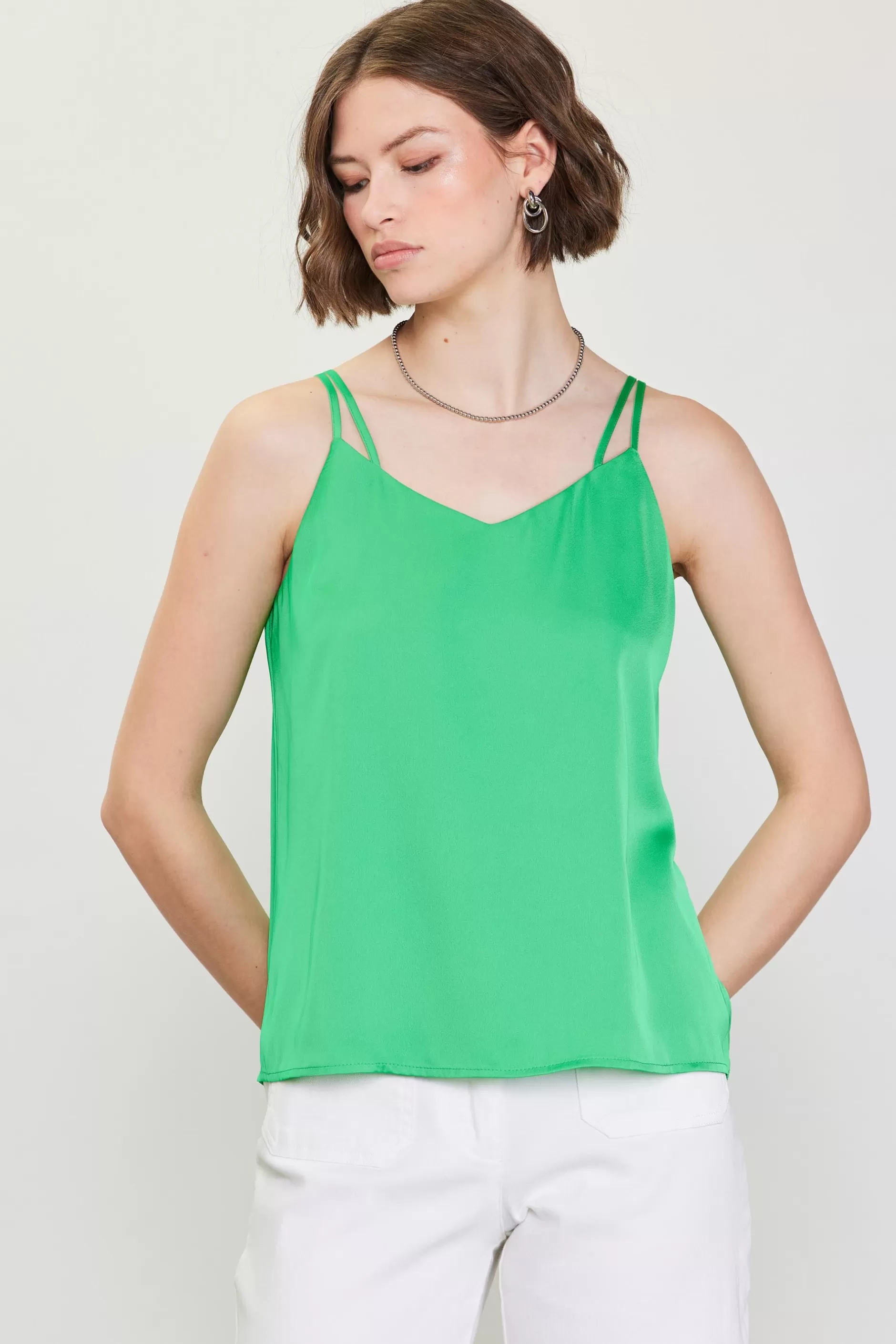 SKIES ARE BLUE Recycled Double Strap Cami