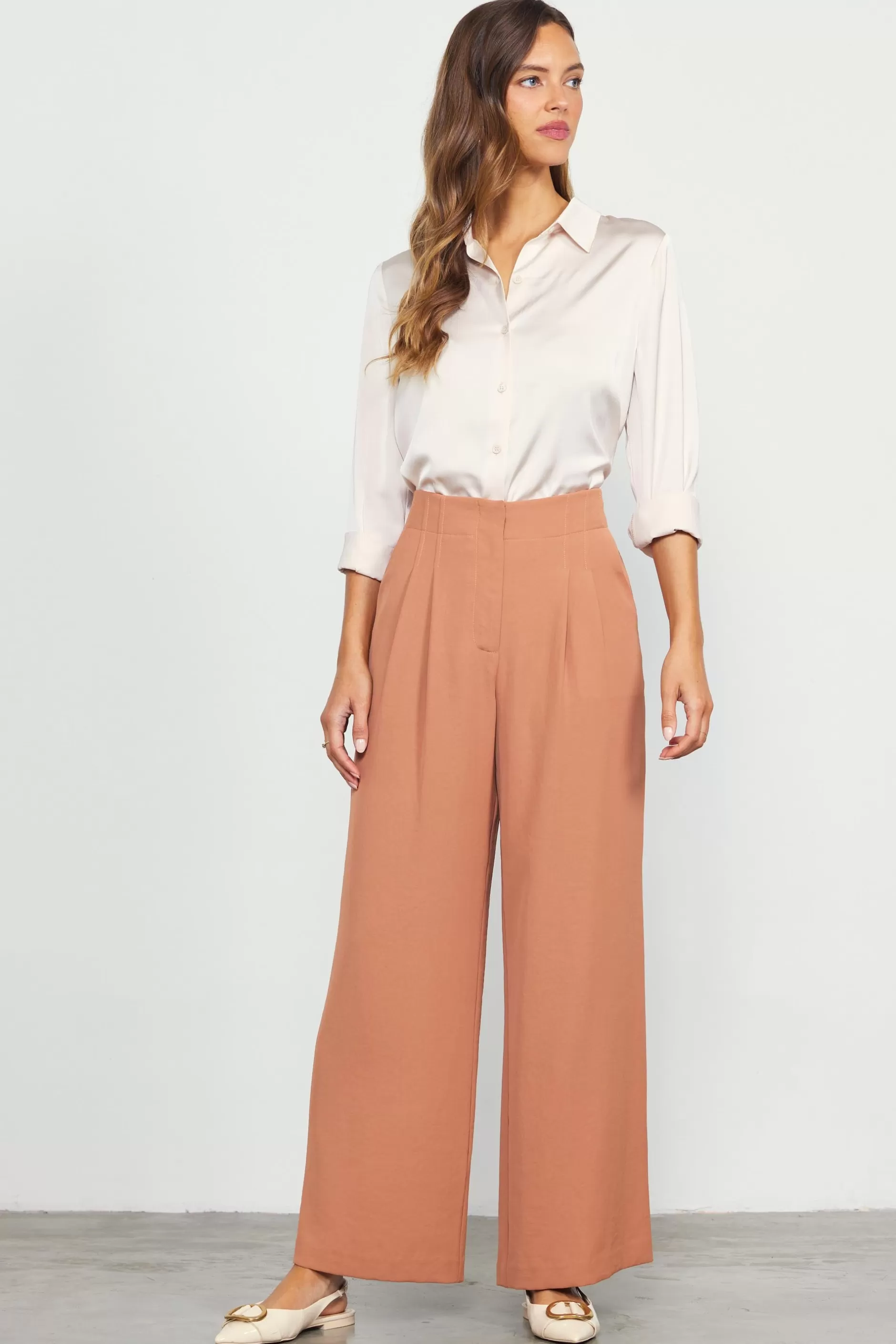 SKIES ARE BLUE Recycled Wide Leg Pants