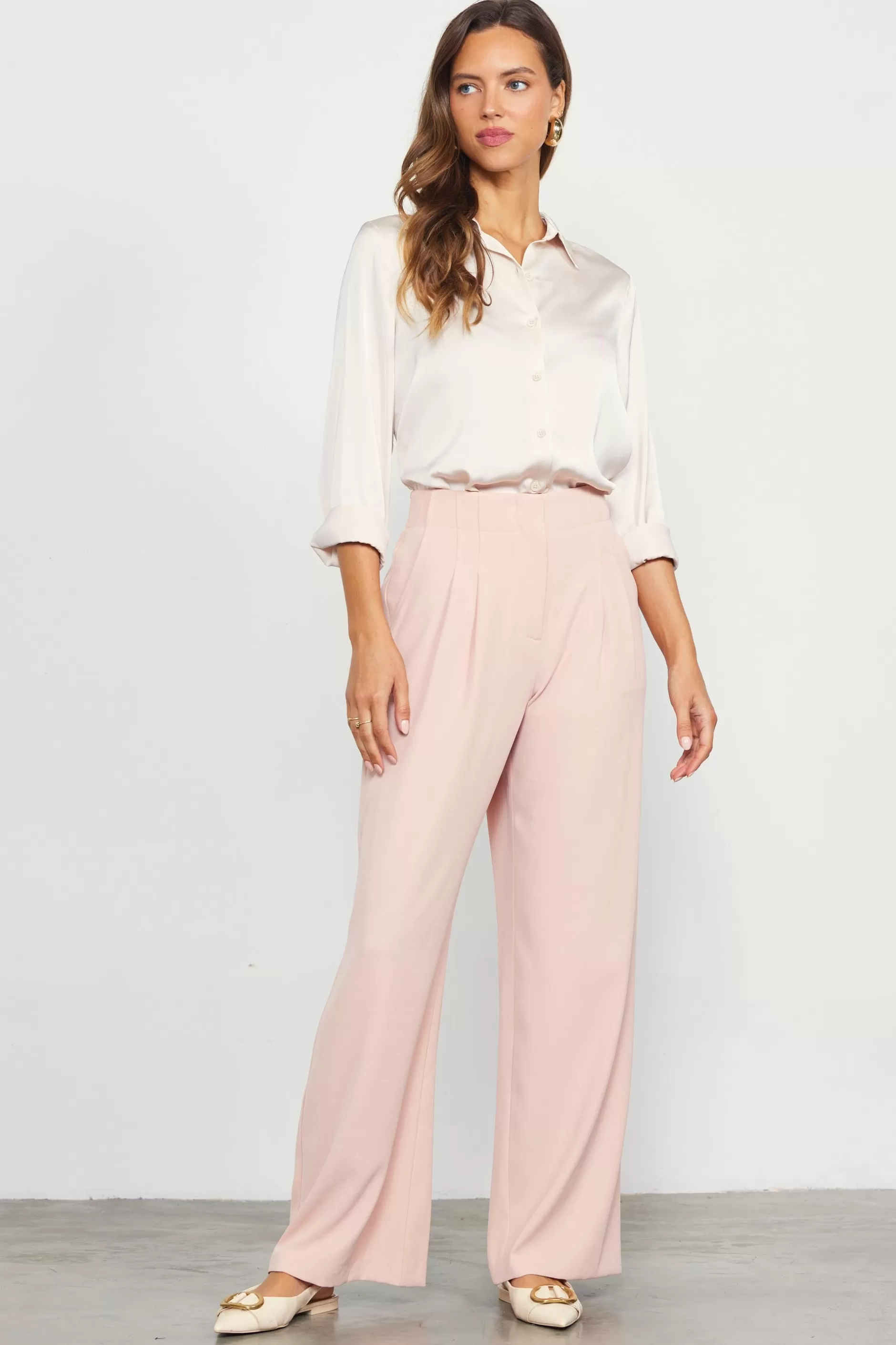 SKIES ARE BLUE Recycled Wide Leg Pants