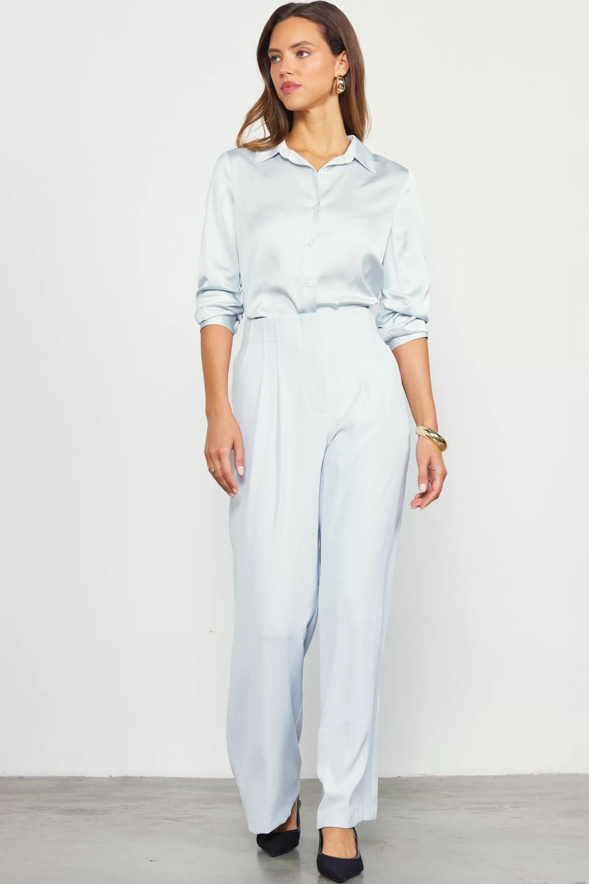 SKIES ARE BLUE Recycled Wide Leg Pants