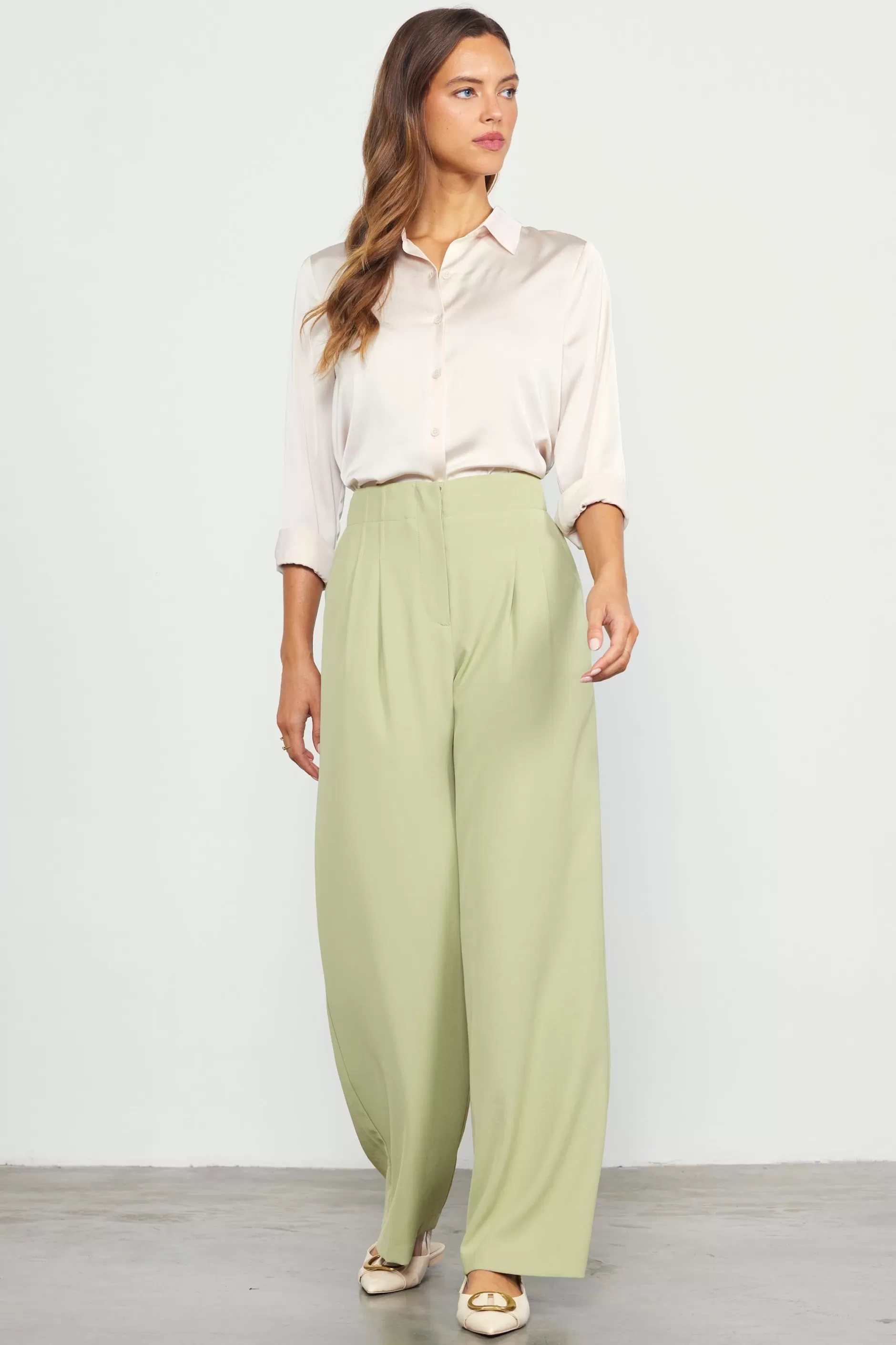 SKIES ARE BLUE Recycled Wide Leg Pants