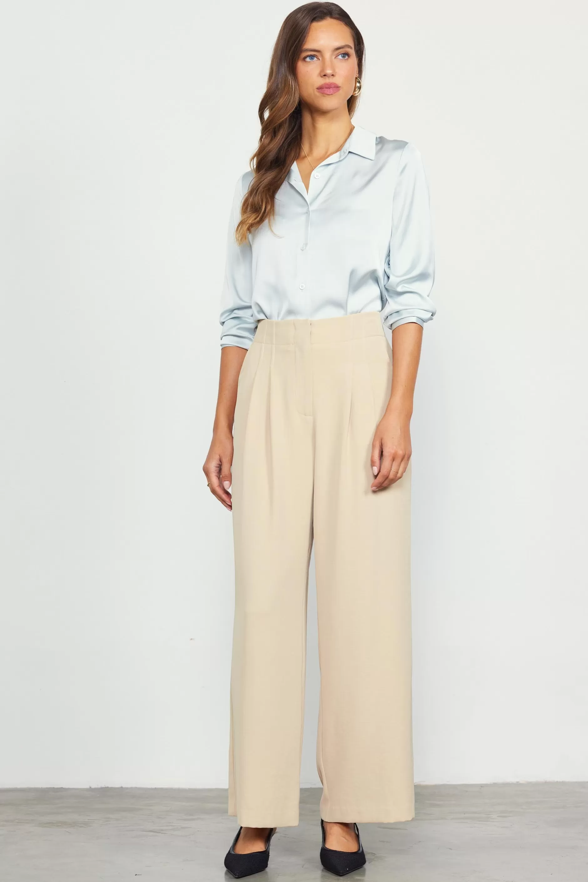 SKIES ARE BLUE Recycled Wide Leg Pants