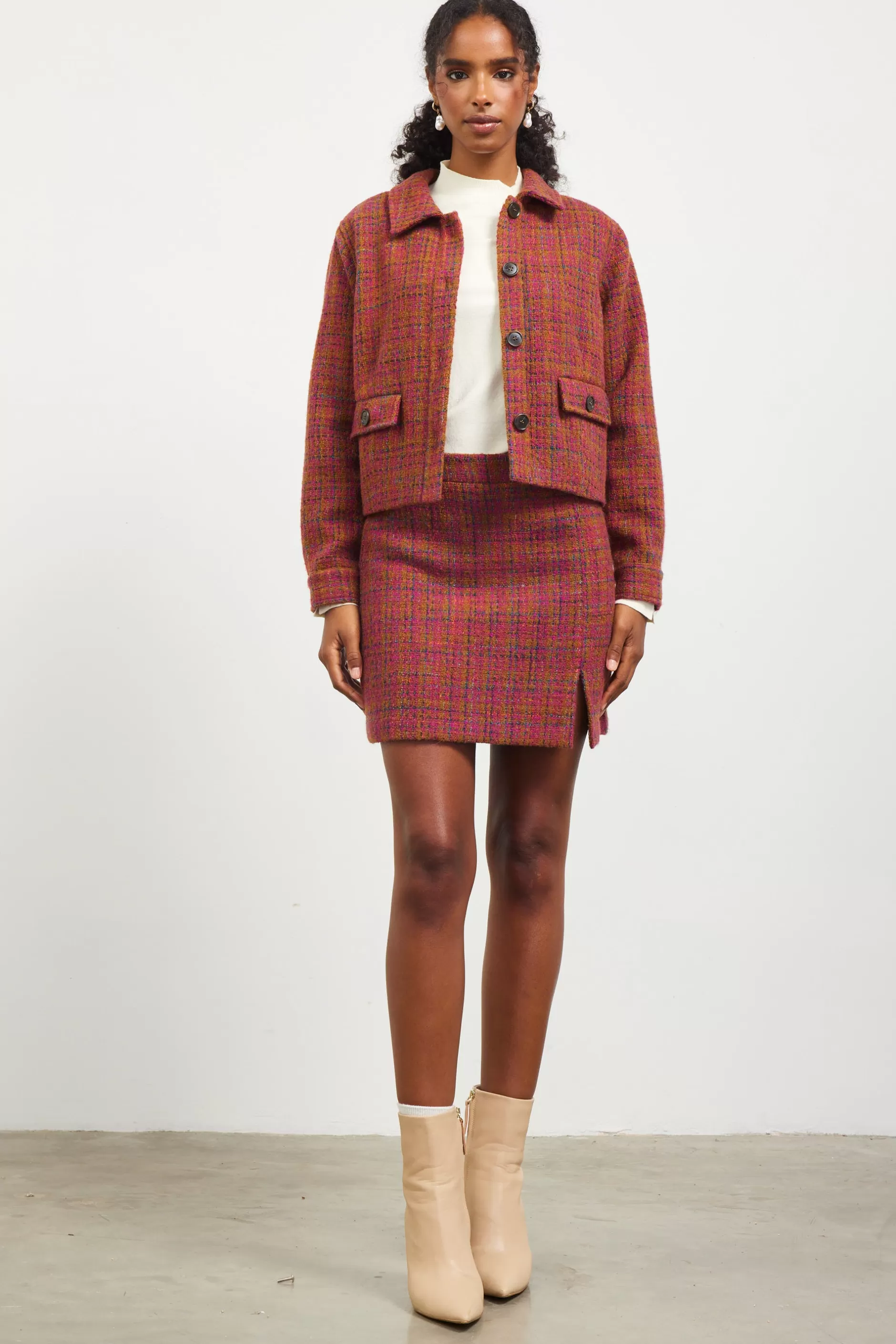 SKIES ARE BLUE Sienna Tweed Jacket