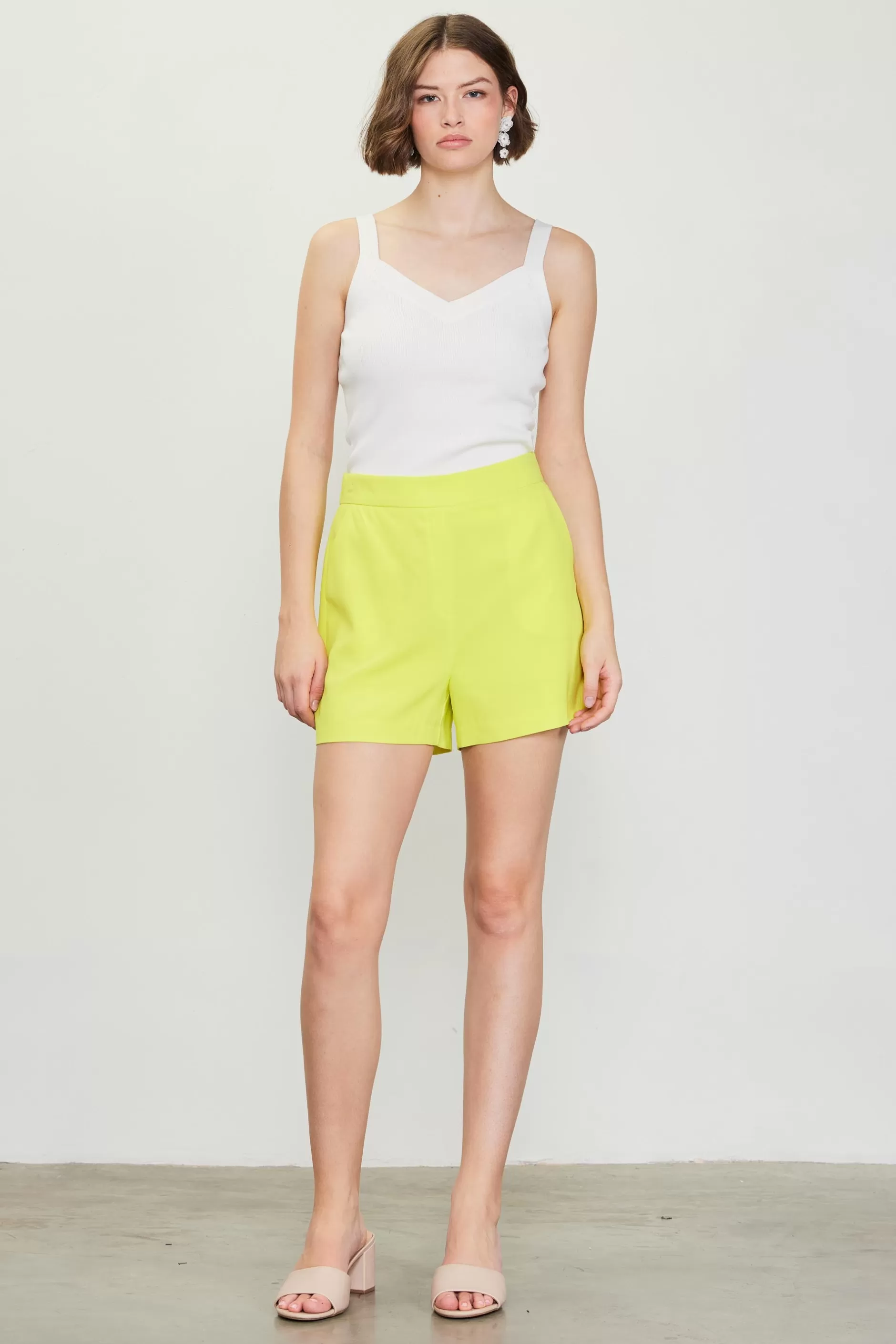 SKIES ARE BLUE Structured Shorts