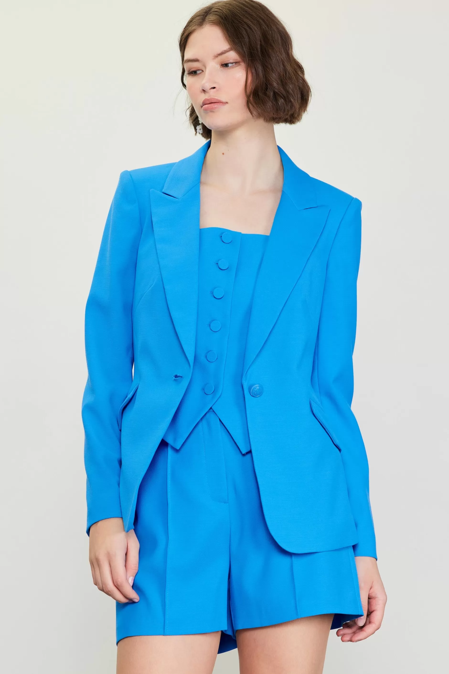 SKIES ARE BLUE Tailored Single-Breasted Blazer